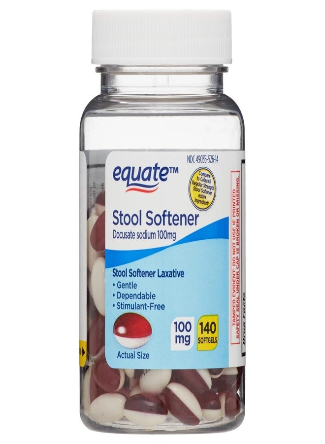 Create and Bundle Equate Stool Softener Laxative Softgels 100mg - Effective, Gentle Constipation Relief, Easy-to-Swallow, 140 Count Pack for Regular Digestive Support + CreateAndBundle Sticker - Image 2